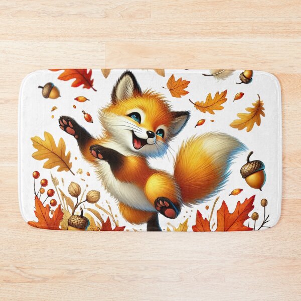 Item preview, Frisky Fall Fox in Leaves designed and sold by Eclectic Monkey.