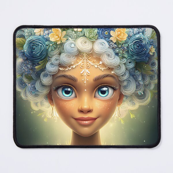 Item preview, Whimsical Floral Portrait with Ethereal Vibes designed and sold by Artessie.