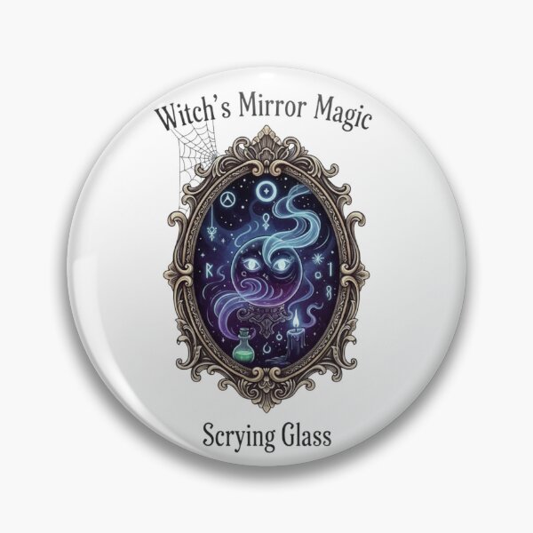 Item preview, Witch's Mirror | Occult Scrying Glass Art | Mystic Gothic Halloween Design designed and sold by Wear Sculpt.