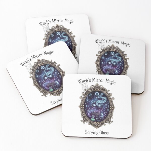 Item preview, Witch's Mirror | Occult Scrying Glass Art | Mystic Gothic Halloween Design designed and sold by Wear Sculpt.