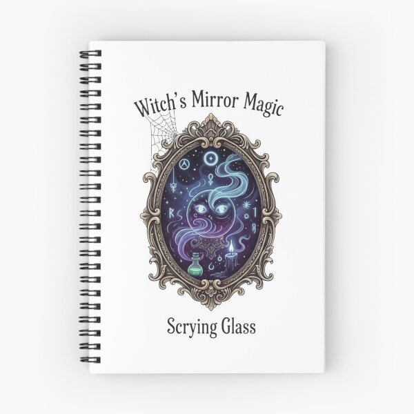 Item preview, Witch's Mirror | Occult Scrying Glass Art | Mystic Gothic Halloween Design designed and sold by Wear Sculpt.