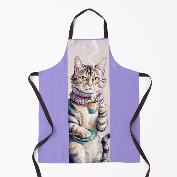 Item preview, Hipster Cat Sipping Coffee By Merch, Limited Edition designed and sold by JERICHOALBERT2.