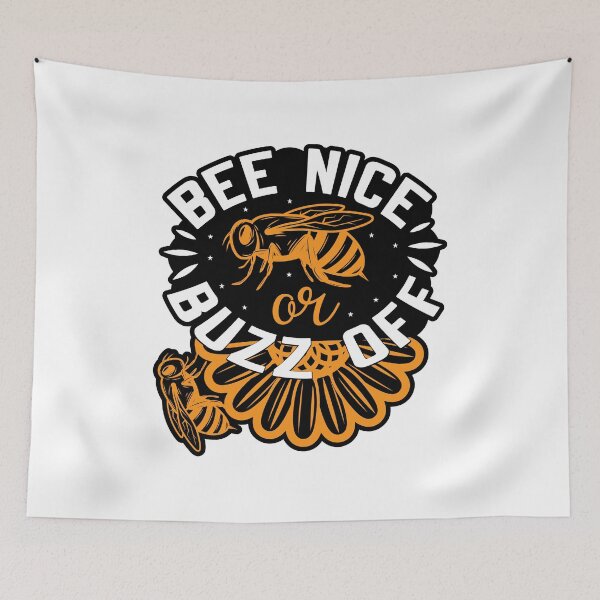 Item preview, Bee Nice or Buzz Off – Funny Bee Quote T-Shirt designed and sold by AgnieszkaTees.