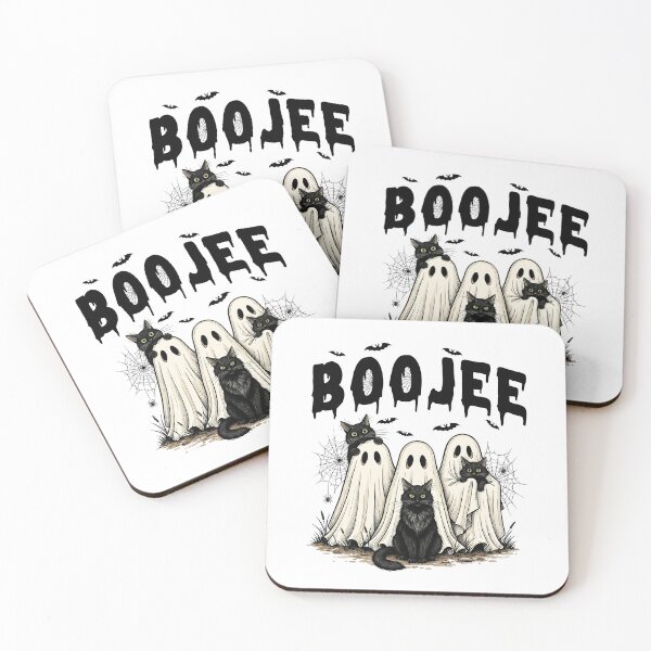 Item preview, BOOJEE Ghosts with cats designed and sold by EdgeDrip.