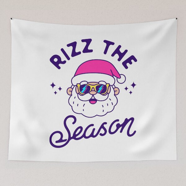 Item preview, Rizz the Season - Gen Z Santa with Retro Sunglasses - Cool Funny Christmas Rizz designed and sold by Brogress Project.