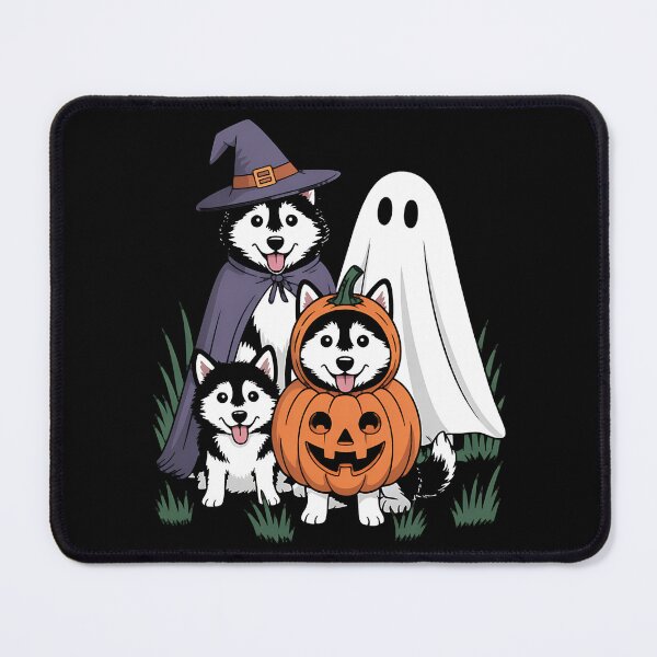Item preview, Husky Halloween Ghost Pumpkin designed and sold by BakeryDozen.