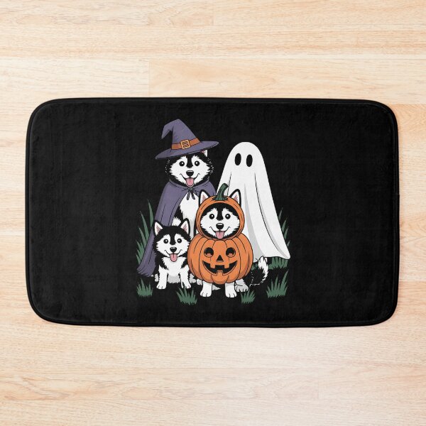 Item preview, Husky Halloween Ghost Pumpkin designed and sold by BakeryDozen.