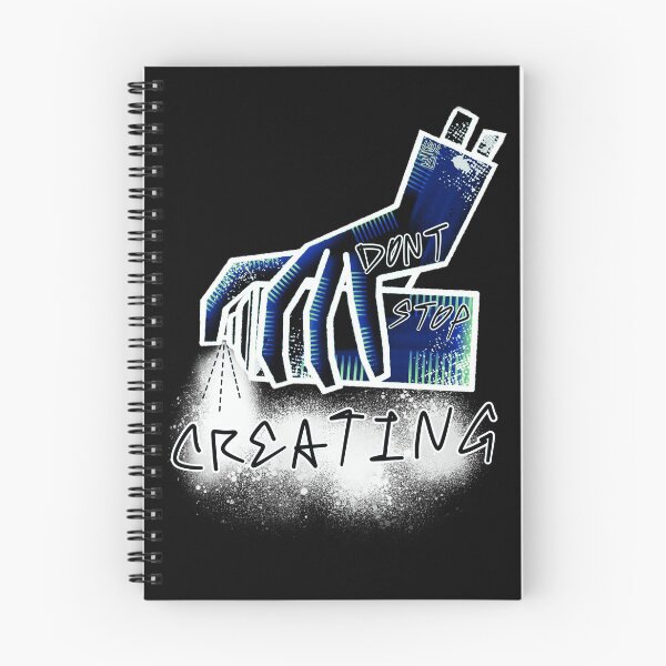 Item preview, Dont Stop Creating (blue) designed and sold by LenOutOf10-art.