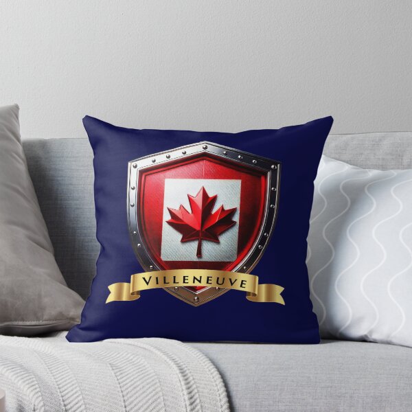 Item preview, Villeneuve Family Canada Shield, Maple Leaf Heraldry Crest designed and sold by Highlandkings.