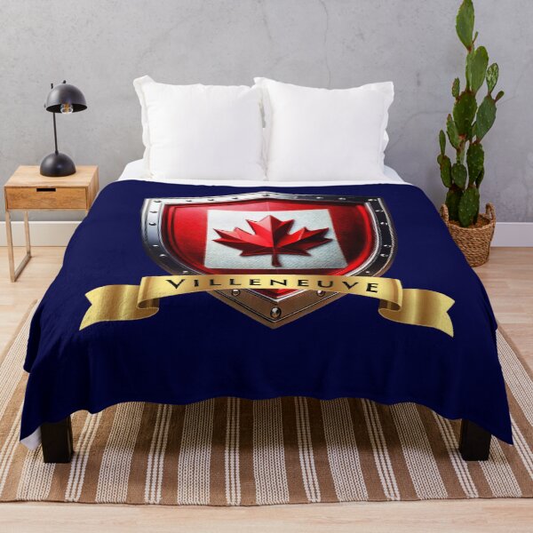 Item preview, Villeneuve Family Canada Shield, Maple Leaf Heraldry Crest designed and sold by Highlandkings.