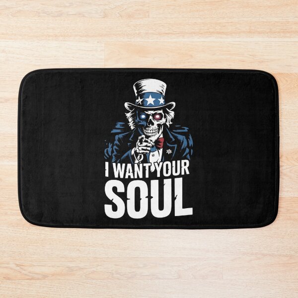 Item preview, I Want Your Soul – Skeleton Sam Creepy Halloween Horror Art designed and sold by BakeryDozen.