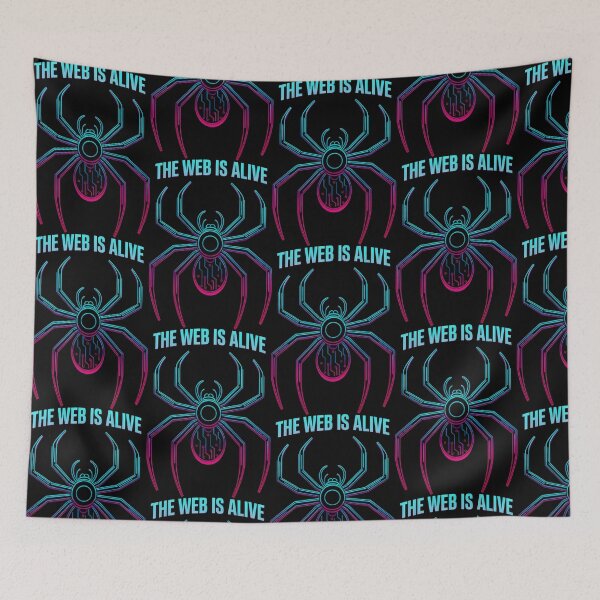 Item preview, Futuristic Neon Spider Formed by Circuit Lines designed and sold by SplashTastic.