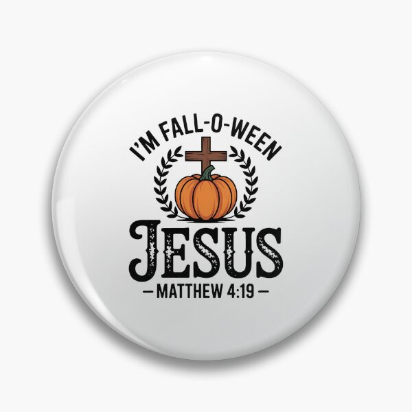 Item preview, I'm Fall-O-Ween Jesus Halloween Christian Cross Pumpkin designed and sold by BakeryDozen.