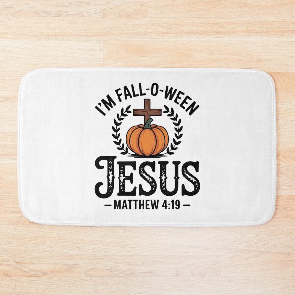 Item preview, I'm Fall-O-Ween Jesus Halloween Christian Cross Pumpkin designed and sold by BakeryDozen.