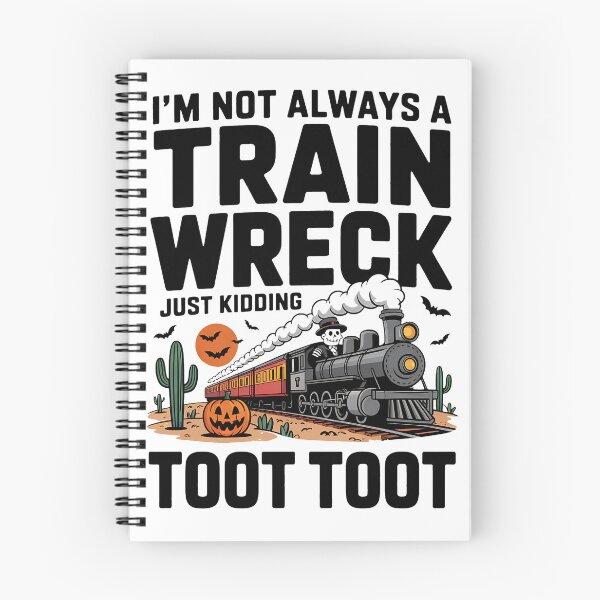 Item preview, I'm Not Always a Train Wreck, Funny Halloween Skeleton Crew designed and sold by BakeryDozen.