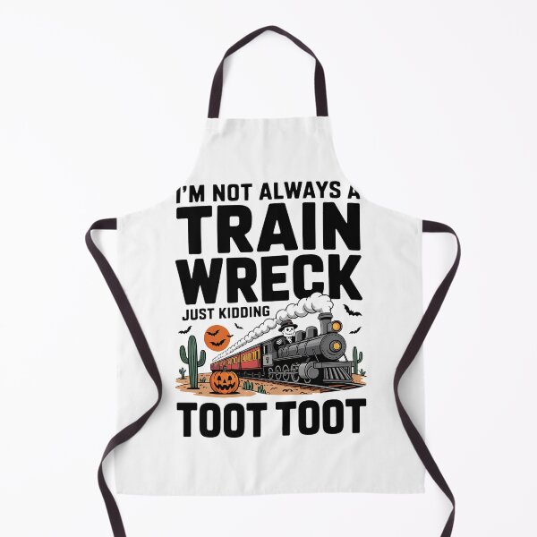Item preview, I'm Not Always a Train Wreck, Funny Halloween Skeleton Crew designed and sold by BakeryDozen.