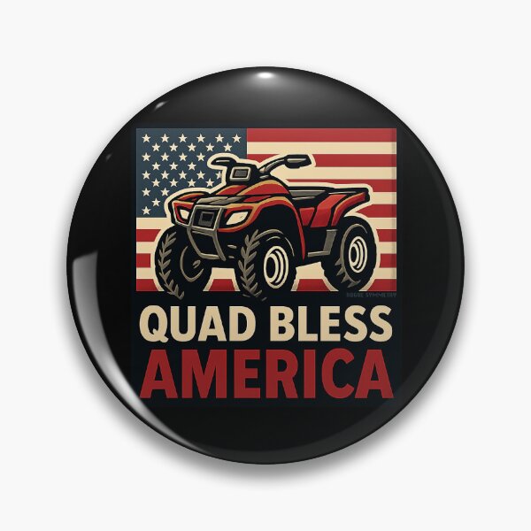 Item preview, Quad Bless America – Patriotic ATV Riding Design designed and sold by RogueSymmetry.