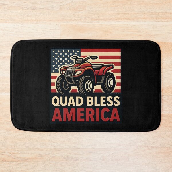 Item preview, Quad Bless America – Patriotic ATV Riding Design designed and sold by RogueSymmetry.
