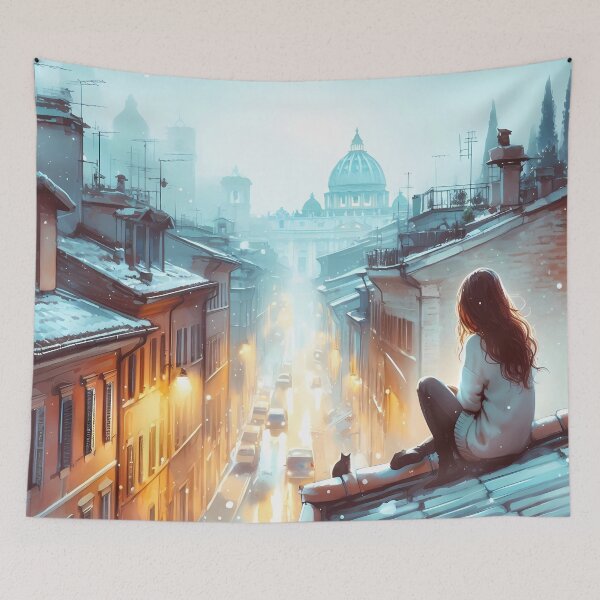 Item preview, Rooftops of Rome designed and sold by Visual Nomad Club.