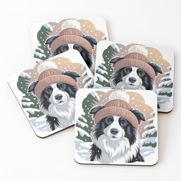 Item preview, Winter Border Collie designed and sold by NicolasGlowArt.