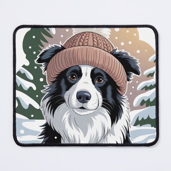 Item preview, Winter Border Collie designed and sold by NicolasGlowArt.