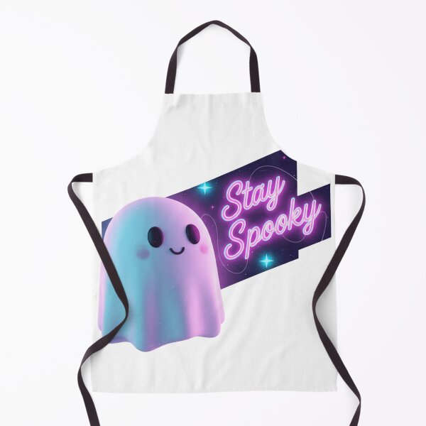 Item preview, Stay Spooky Neon Ghost | Retro Synthwave Halloween Glow | Cute 3D Vaporwave Art designed and sold by Wear Sculpt.
