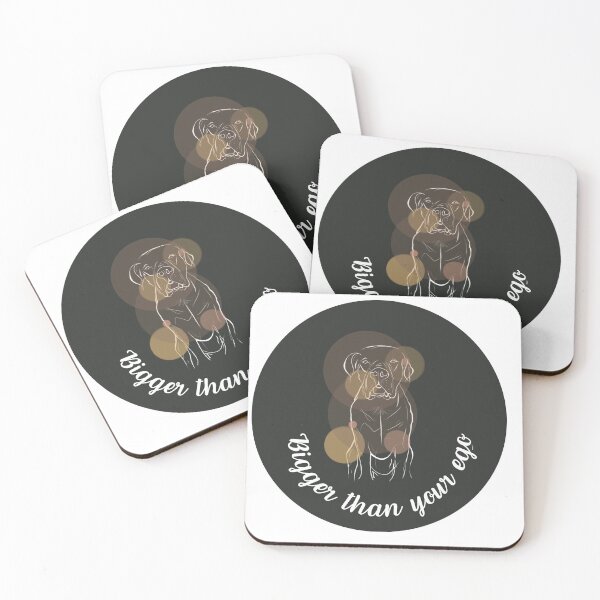Item preview, Dogo Argentino – tbigger than your ego | Minimalist Line Art Design designed and sold by April-Friends.