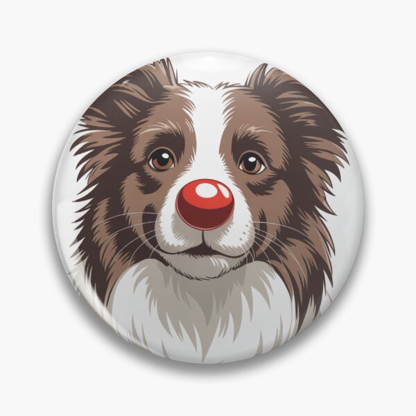 Item preview, Red Nose Border Collie designed and sold by NicolasGlowArt.