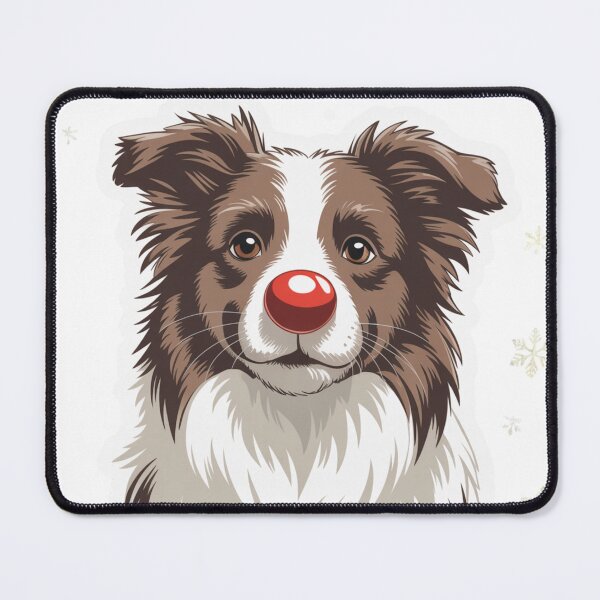 Item preview, Red Nose Border Collie designed and sold by NicolasGlowArt.
