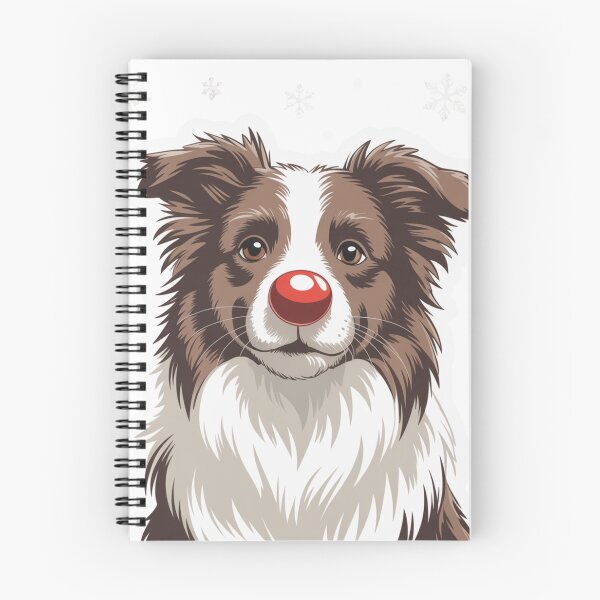 Item preview, Red Nose Border Collie designed and sold by NicolasGlowArt.