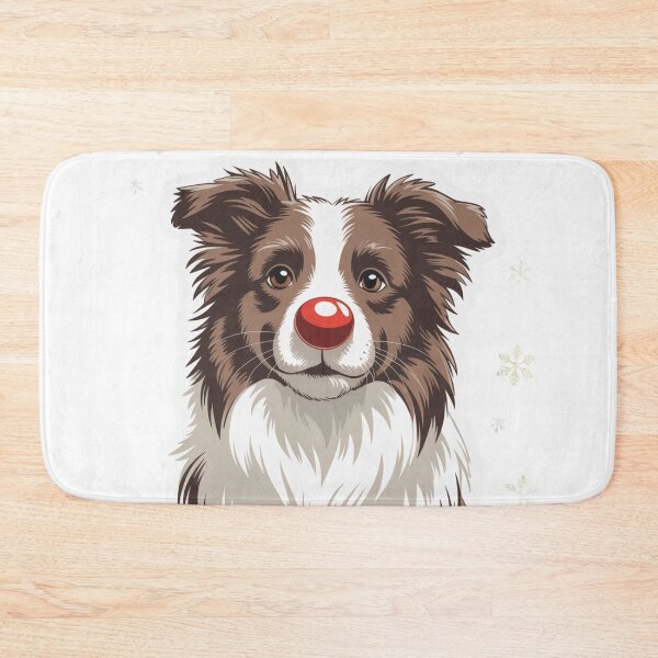 Item preview, Red Nose Border Collie designed and sold by NicolasGlowArt.