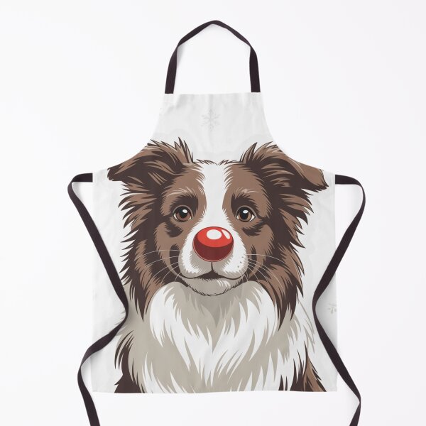 Item preview, Red Nose Border Collie designed and sold by NicolasGlowArt.