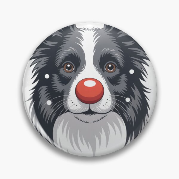 Item preview, Border Collie Red Nose  designed and sold by NicolasGlowArt.
