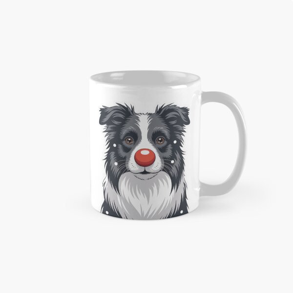 Item preview, Border Collie Red Nose  designed and sold by NicolasGlowArt.