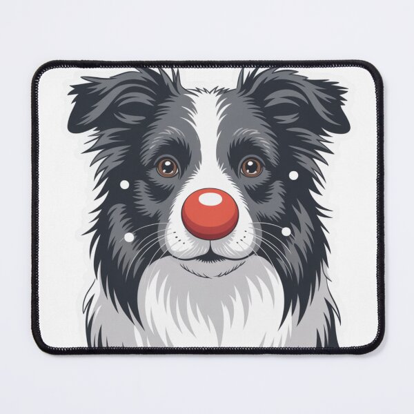 Item preview, Border Collie Red Nose designed and sold by NicolasGlowArt.