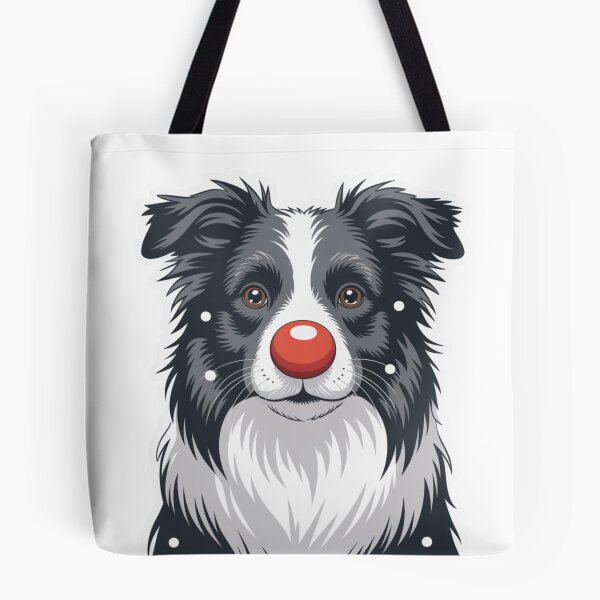 Item preview, Border Collie Red Nose  designed and sold by NicolasGlowArt.