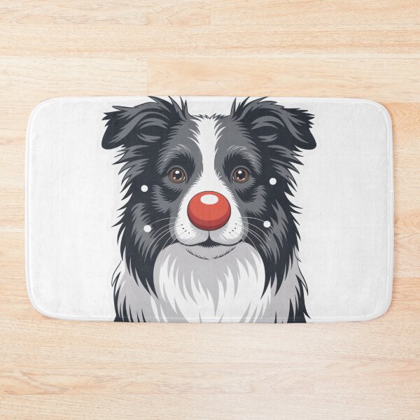 Item preview, Border Collie Red Nose  designed and sold by NicolasGlowArt.