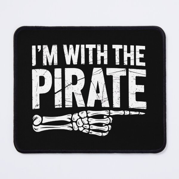 Item preview, I'm with The Pirate Easy Costume Halloween Couples Matching designed and sold by BakeryDozen.