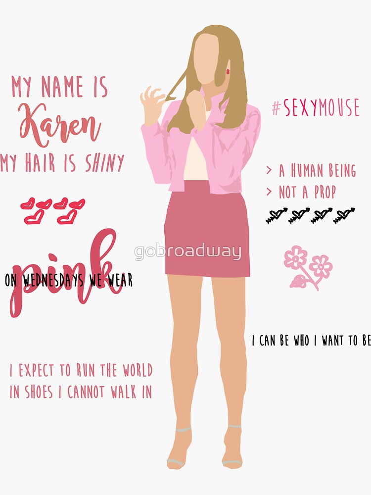 Mean Girls - Karen Smith Sticker for Sale by gobroadway