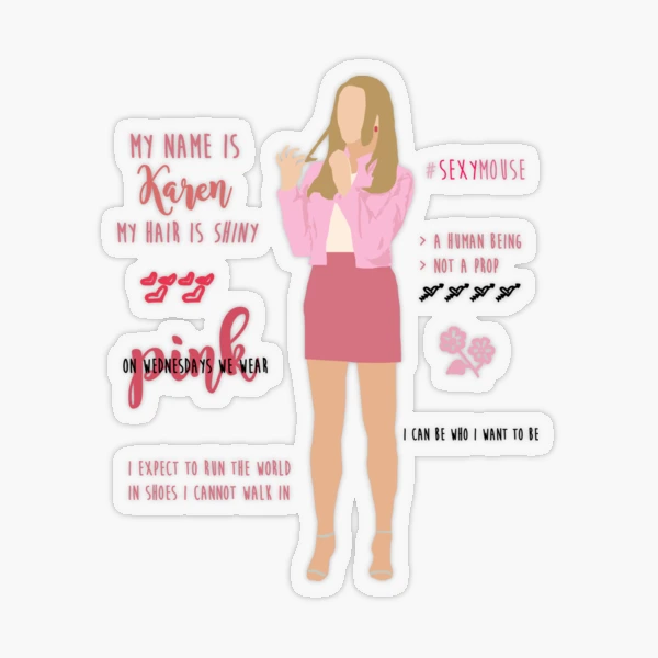 Mean Girls - Karen Smith Sticker for Sale by gobroadway