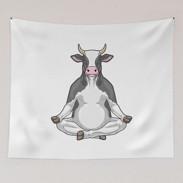 Item preview, Cow Yoga Fitness Meditation designed and sold by Snabdesign84.