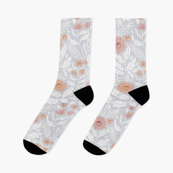 Item preview, Pastel Garden Blooms on Faded Blue designed and sold by Tangerine-Tane.