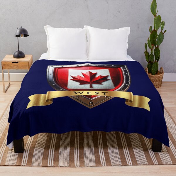Item preview, West Family Canada Shield, Maple Leaf Heraldry Crest designed and sold by Highlandkings.