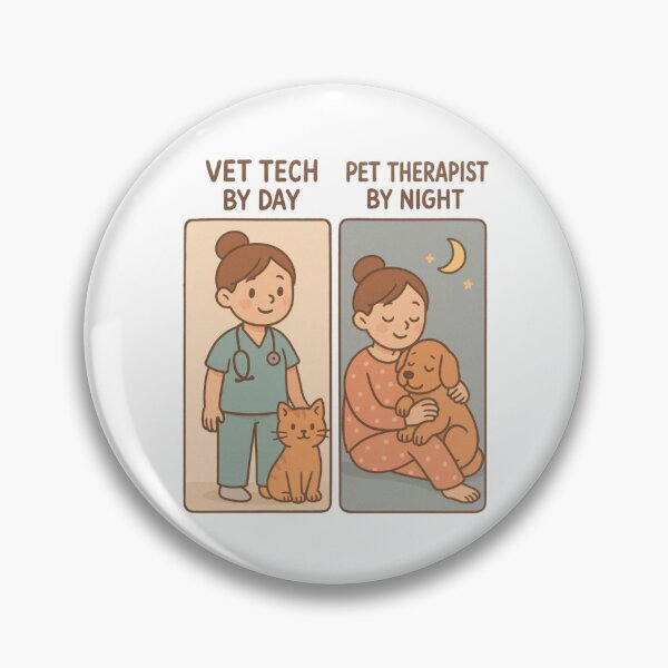 Item preview, Veterinary Technician - day and night designed and sold by DamioPolArt.