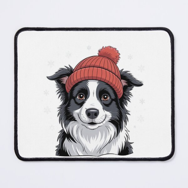 Item preview, Border Collie Winter Hat designed and sold by NicolasGlowArt.