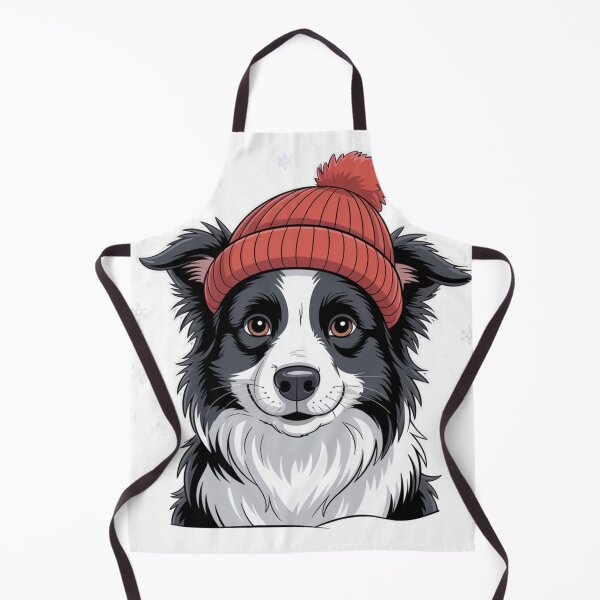 Item preview, Border Collie Winter Hat designed and sold by NicolasGlowArt.