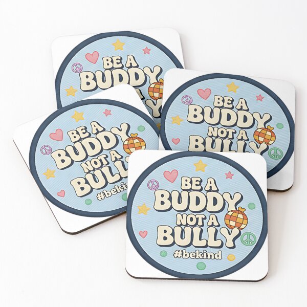 Item preview, Be A Buddy Not A Bully Kindness Positive Quote Cute Retro Design For School Kids Teachers And Friends designed and sold by ArtDesignTp.