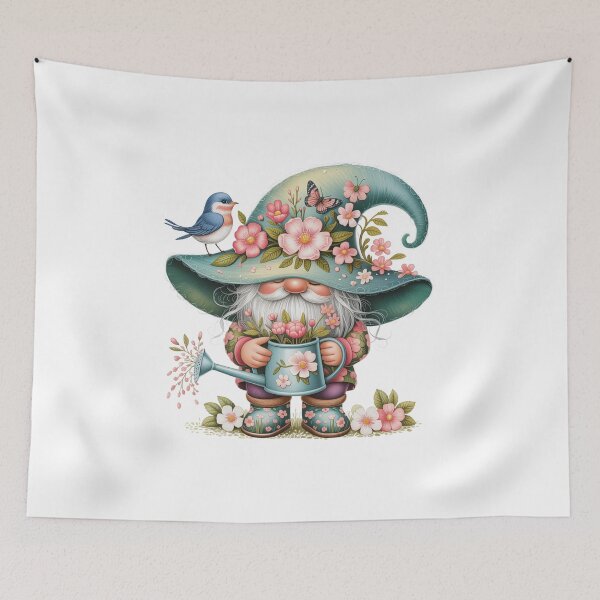 Item preview, Gnome Tending Flowers designed and sold by jkrphoto.