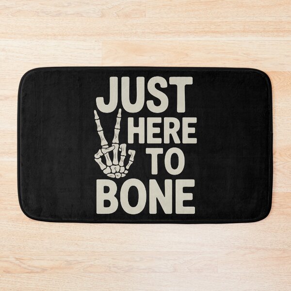 Item preview, Just Here to Bone Skeleton Peace designed and sold by BakeryDozen.