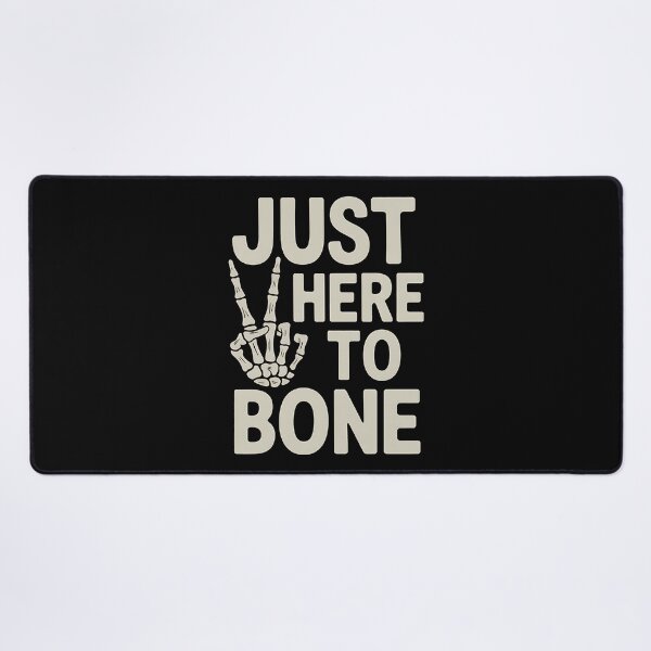 Item preview, Just Here to Bone Skeleton Peace designed and sold by BakeryDozen.